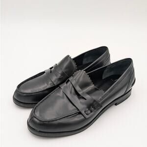 Marc Fisher LTD Milton Women's Classic Loafers Black leather size US5.5M